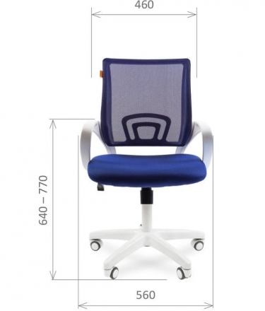 Компьютерное кресло Chairman 696 white TW-12 Серое