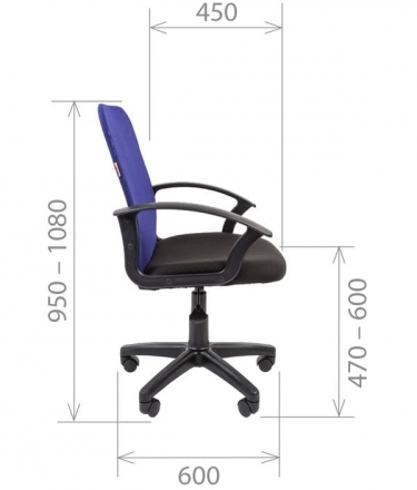 Компьютерное кресло CHAIRMAN 615 TW-04 Серое