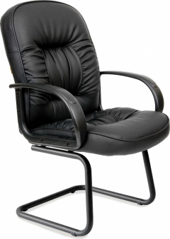 Кресло для посетителя Chairman Chairman 416V Черное Эко