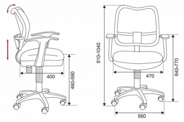 Кресло офисное Бюрократ Бюрократ CH-W797/BL/TW-10