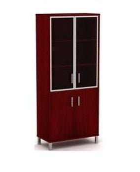 Стеллаж стекло тонированное Skyland В430.5 Бургунди