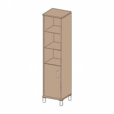 Стеллаж с дверью ДСП Skyland В431.2 R Дуб девон