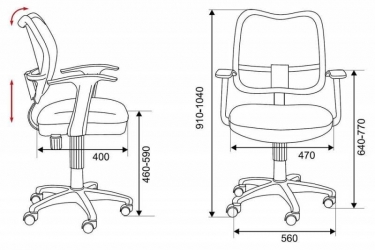 Кресло офисное Бюрократ Бюрократ CH-W797/BR/TW-14C