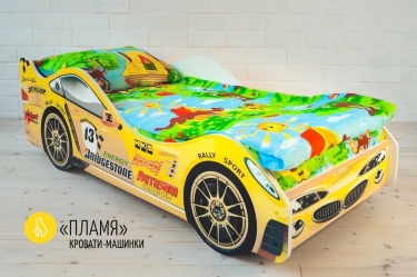 Кровать-машинка Бельмарко Пламя