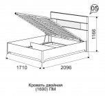 Кровать Ижмебель Танго 5 с подъемным механизмом