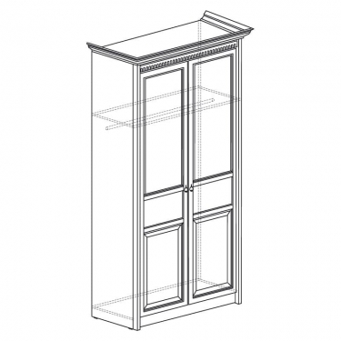 Шкаф двухдверный Яна Лючия 181 Дуб Оксфорд