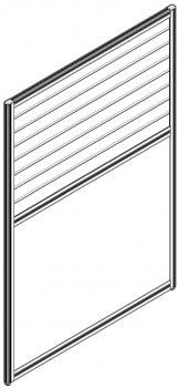 Перегородка со стеклом 1300 мм Skyland RAND RP130SG120 Бук Тиара