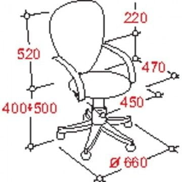 Кресло EasyChair EChair-203 PTW net 289486 Черное