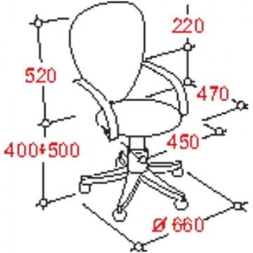 Кресло EasyChair EChair-203 PTW net 289487 Черно-синее