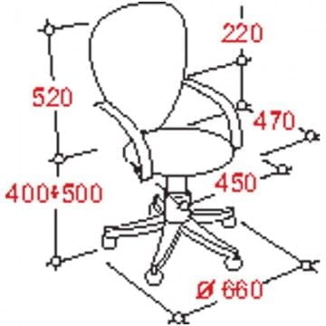 Кресло EasyChair EChair-203 PTW net 289488 Черно-оранжевое