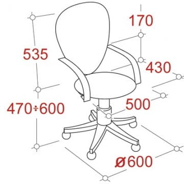 Кресло офисное EasyChair UA_JUPITER 508871 Серый
