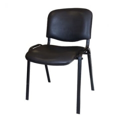 Стул для посетителей EasyChair EChair Rio ИЗО чёрный к/з чёрный V-14/PV-1 19181