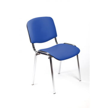 Стул EasyChair ZP_UP_EChair Rio ИЗО хром к/з синий 550734