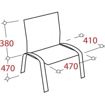 Стул EasyChair ZP_UP_EChair Rio ИЗО чёрн пластик серый 573677