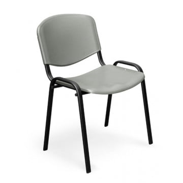 Стул EasyChair ZP_UP_EChair Rio ИЗО чёрн пластик серый 573677