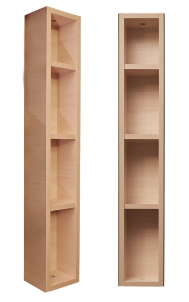 Поворотный зеркальный шкаф Shelf-on Хоп Шелф Молочный дуб