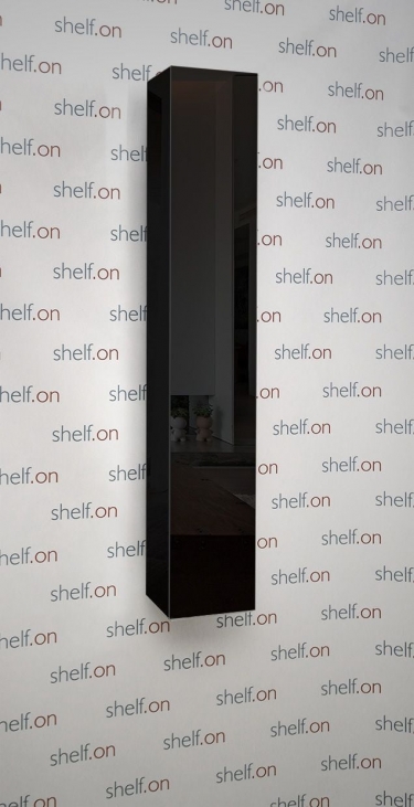 Поворотный шкаф Shelf-on в черном стекле Хоп Шелф Стекло Венге