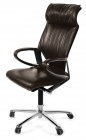 Modus Эргономичное кресло для руководителя Profoffice 284/81 87/89 dunkel braun frame and armrest cromium-plated