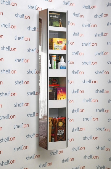 Поворотный шкаф Shelf-on в черном стекле Hop Black Черный