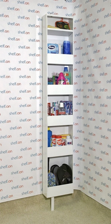 Поворотный шкаф Shelf-on в белом стекле Lupo White Белый