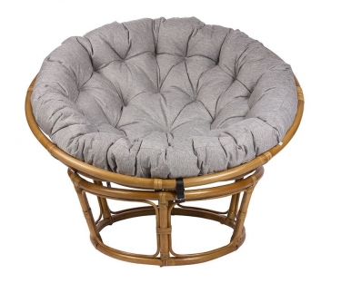 Кресло для отдыха Комфорт Papasan CHAIR MI-003 с подушкой Золотой мёд