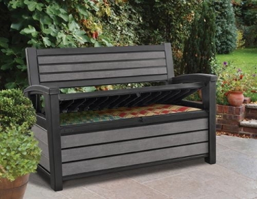 Скамейка KETER HUDSON STORAGE BENCH 227 L Коричневый/Антрацид