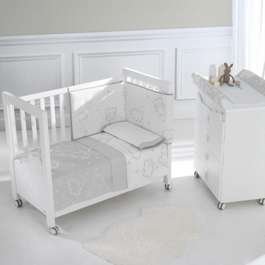 Постельное белье Micuna Micuna Dolce Luce 3 предмета 120x60 TX-821 Grey