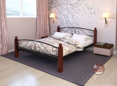 Кровать МилСон Вероника Lux Plus 1600х1900 Черная