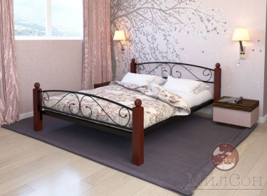 Кровать МилСон Вероника Lux Plus 1600х2000 Черная