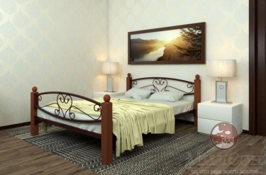 Кровать МилСон Каролина Lux plus 1200х2000 Медная