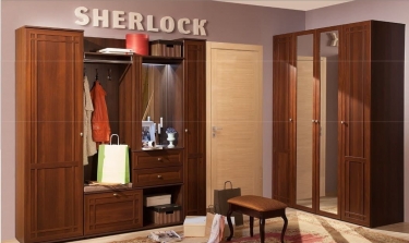 Шкаф для обуви Стиль Мебель Sherlock 73 прав Орех шоколадный