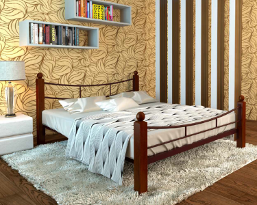 Кровать МилСон София Lux plus 1800х2000 Коричневая