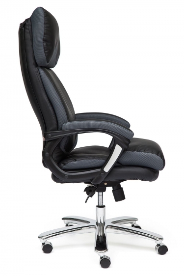 Компьютерное кресло Tetchair Grand Черный/Серый нат. кожа