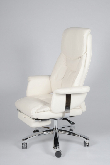 Кресло офисное Норден Парламент H-2021-70-5 ivory leather Слоновая кость
