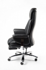 Кресло офисное Норден Парламент H-2021-35 black leather Черный
