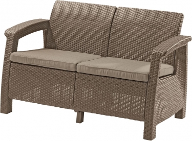 Диван двухместный CURVER Corfu Love Seat капучино