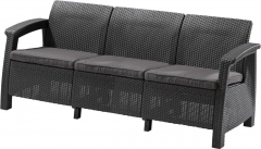 Диван трехместный CURVER Corfu Love Seat max Черный