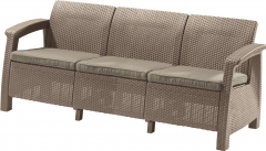 Диван трехместный CURVER Corfu Love Seat max капучино