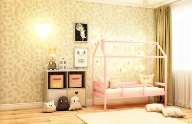 Кровать-домик RooRoom RooRoom кд-11Р Розовый