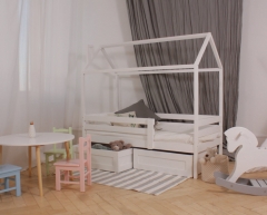 Кровать-домик RooRoom RooRoom кд-33 с ящиками Белый
