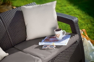 Диван трехместный CURVER Corfu Love Seat max коричневый