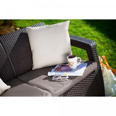 Комплект для отдыха Афина-мебель Yalta 2set AFM-1020A Brown/Cappuccino