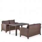 Комплект плетеной мебели Афина-мебель T51A/S58A-W773 Brown