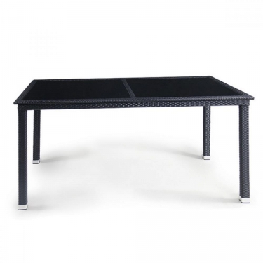 Плетеный стол Афина-мебель T285A-W5-140x80 Black