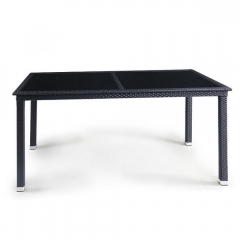 Плетеный стол Афина-мебель T285A-W5-140x80 Black