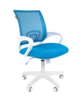 Кресло оператора Chairman Chairman 696 white TW-43 Голубое