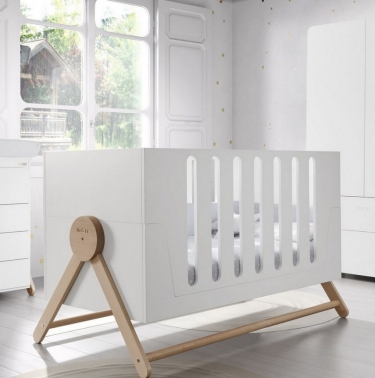 Кроватка 140x70 Micuna Micuna Swing Big White/Waterwood