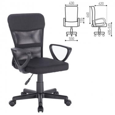 Кресло компактное BRABIX BRABIX Jet MG-315 Черный