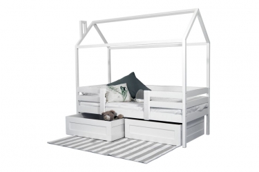 Кровать-домик RooRoom RooRoom кд-2Р с ящиками Розовый