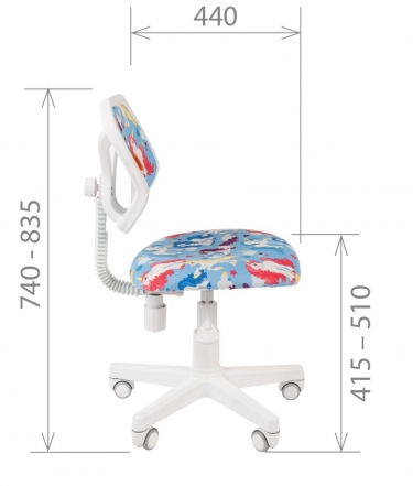 Детское кресло Chairman CHAIRMAN KIDS 106 White Единороги